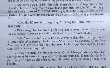 Sở GD-ĐT Cà Mau chỉ đạo Trường THCS-THPT Tân Lộc dừng vận động xã hội hóa