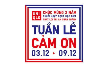 'Tuần lễ cảm ơn của UNIQLO' diễn ra từ ngày 3 - 9.12