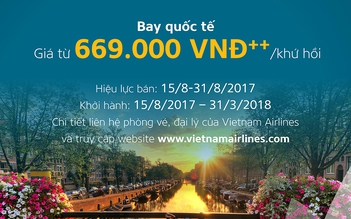 Cơ hội ‘săn vé’ ưu đãi lớn nhất năm của Vietnam Airlines