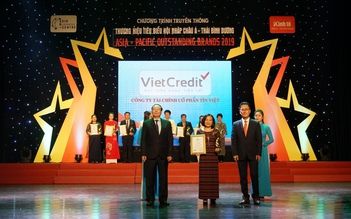 Vietcredit được vinh danh top 10 ‘Thương hiệu tiêu biểu châu Á - Thái Bình Dương 2019’