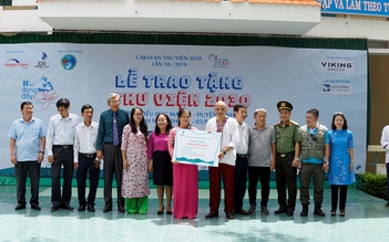 Caravan Thư viện 2030 tặng thư viện và học bổng tại Ninh Thuận