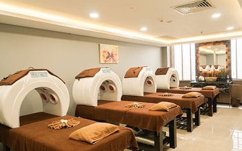 Phòng xông hơi bổ trợ cho liệu trình tắm trắng và giảm cân tại Beauty Spa