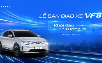 Lễ bàn giao lô xe điện VF8 đầu tiên sẽ được phát trực tuyến toàn cầu