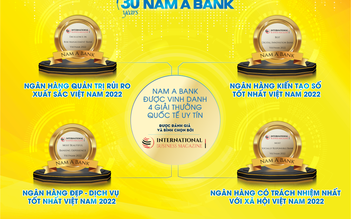 Nam A Bank nhận 4 giải thưởng quốc tế