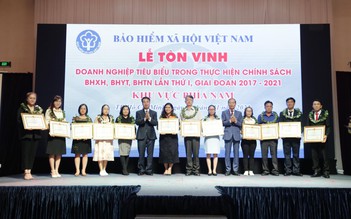 Tôn vinh 103 doanh nghiệp tiêu biểu phía nam trong thực hiện chính sách BHXH