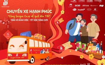 Đồng hành cùng Saigon Co.op về quê đón tết trên chuyến xe hạnh phúc