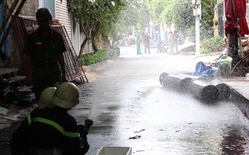 Bình gas bốc cháy trong quán ăn ở Sài Gòn, thực khách tháo chạy