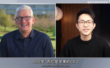 CEO Tim Cook 'gây sốt' với cuộc trò chuyện cùng vlogger Trung Quốc