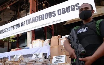Philippines thiêu hủy 1,4 tấn ma túy
