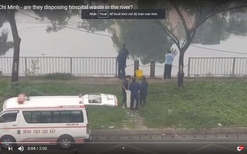 Bệnh viện Chợ Rẫy nói gì về clip xe cấp cứu chở 'vật lạ' đổ xuống kênh
