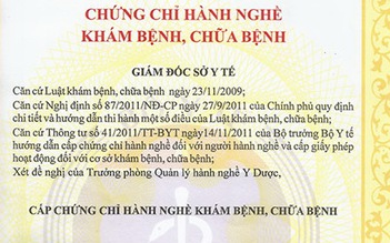 Phát hiện một bác sĩ cho mướn chứng chỉ hành nghề