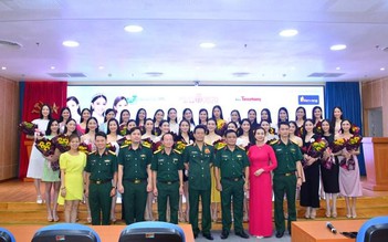35 thí sinh Hoa hậu Việt Nam đến Bệnh viện Quân y 175 khám nhân trắc học