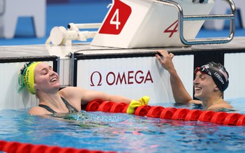 Bơi lội Olympic 2020: ‘Siêu kình ngư’ Katie Ledecky bị truất ngôi nội dung 400 m tự do