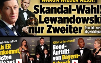 Báo chí Đức phản ứng: ‘Lewandowski đã bị cướp Quả bóng vàng’