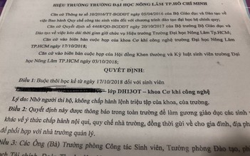 Sinh viên đã bị buộc thôi học vẫn nhờ người thi hộ