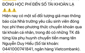 Cảnh báo tình trạng cha mẹ bị con cái… lừa tiền học phí