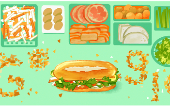 Bánh mì Việt Nam trở thành biểu tượng của Google