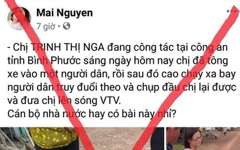 Bình Phước: Bác thông tin lan truyền 'cán bộ công an gây TNGT rồi bỏ chạy'