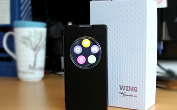 Mở hộp smartphone Wing P4000 pin dung lượng cao