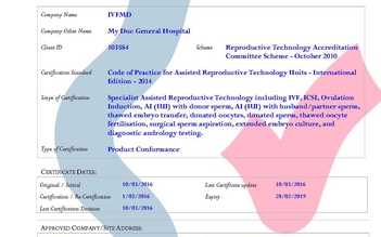 Chứng nhận RTAC được trao cho đơn vị HTSS tại Việt Nam
