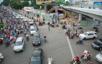 Đình chỉ thi công cầu vượt Nguyễn Thái Sơn - Nguyễn Kiệm