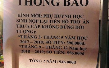 Chi sai hàng tỉ đồng tiền ăn trưa của trẻ mầm non