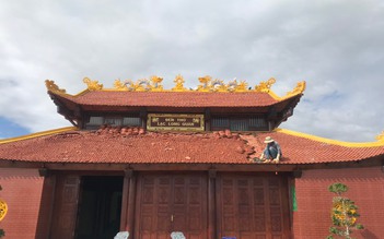 Công trình Đền thờ Lạc Long Quân và Tượng Mẹ ở Cà Mau bị hư hỏng