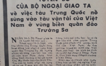 Trường Sa 1988 - Hồ sơ một sự kiện lịch sử: Bùng nổ trận chiến truyền thông và ngoại giao