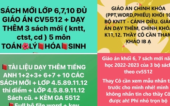 Giáo án miễn phí bị 'hô biến' bán tiền triệu