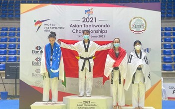 Tin vui: Cô gái vàng Taekwondo Việt Nam Kim Tuyền đoạt HCV châu Á tại Li Băng
