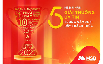 Vượt thách thức, MSB tự hào nhận chuỗi giải thưởng uy tín năm 2021