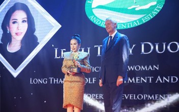 Bà Lê Nữ Thùy Dương - Phó chủ tịch Golf Long Thành được vinh danh tại APEA 2021