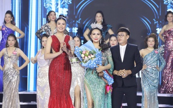 Lý Thị Ngân diện váy 400 triệu của NTK Tommy Nguyễn đăng Quang hoa hậu thiện nguyện