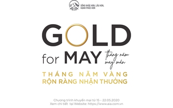 AIA Việt Nam tung chương trình khuyến mại đặc biệt ‘Tháng năm vàng, rộn ràng nhận thưởng’