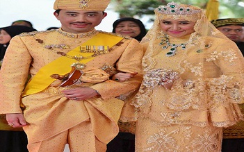 Đám cưới ngập trong vàng, kim cương của hoàng tử Brunei