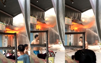 TP.HCM: Lửa cháy ngùn ngụt tại cơ sở gia công ghế sofa ở Bình Tân