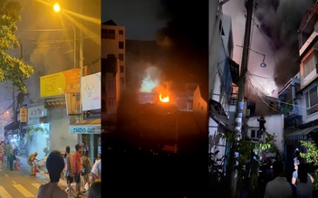 TP.HCM: Cháy xưởng giày dép, người dân nhà liền kề ôm đồ tháo chạy