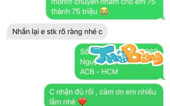 Chuyển khoản nhầm 75 triệu đồng cho shipper, bất ngờ vì được gọi báo