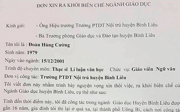 Giáo viên lương hơn 10 triệu/ tháng 'dứt áo' ra khỏi biên chế