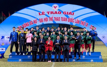 Quảng Ninh vô địch môn bóng đá nữ Đại hội thể thao toàn quốc