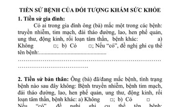 Muốn lái tàu hỏa, gác đường tàu... phải thông báo tiền sử sức khoẻ gia đình