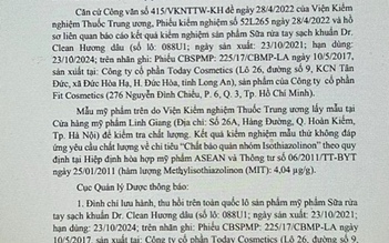 Thu hồi trên toàn quốc lô sản phẩm dung dịch vệ sinh phụ nữ Tulise 100 ml