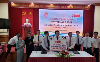 Một doanh nghiệp ký kết tài trợ 3 tỉ đồng cho Festival Huế 2022