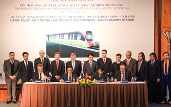 7.600 tỉ đồng thực hiện gói thầu 6 dự án metro Nhổn - ga Hà Nội