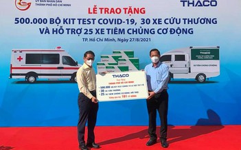 THACO tài trợ phương tiện, thiết bị y tế cho TP.HCM