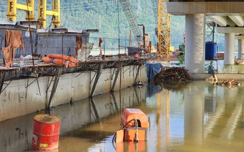 Cầu vượt hồ Yên Mỹ trên cao tốc Bắc - Nam nguy cơ chậm tiến độ thi công