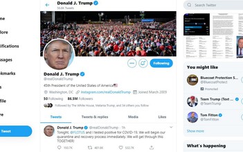 Twitter cấm mọi lời 'trù ẻo' Tổng thống Trump sau khi ông nhiễm bệnh Covid-19