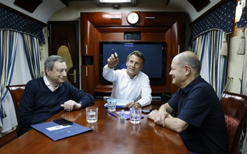 Lãnh đạo Đức, Pháp, Ý đi xe lửa đến Kyiv gặp Tổng thống Ukraine