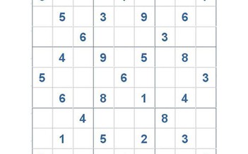 Mời các bạn thử sức với ô số Sudoku 2911 mức độ Khó