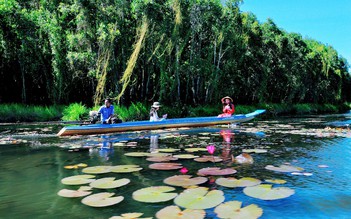 Dạo chơi làng nổi Tân Lập